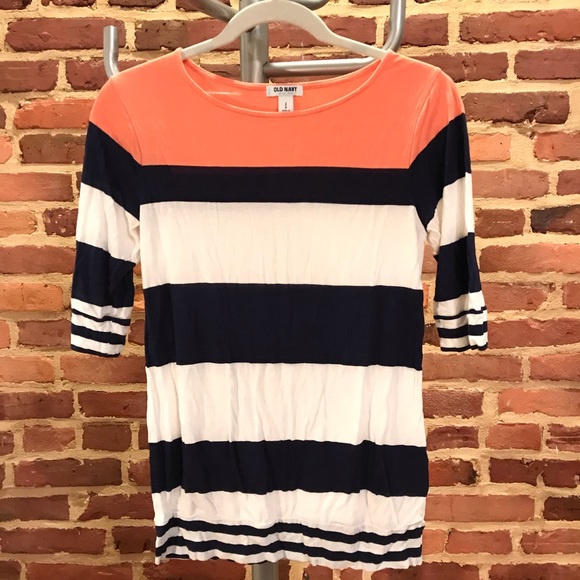 Nautical quarter length sleeve top - Picture 1 of 3